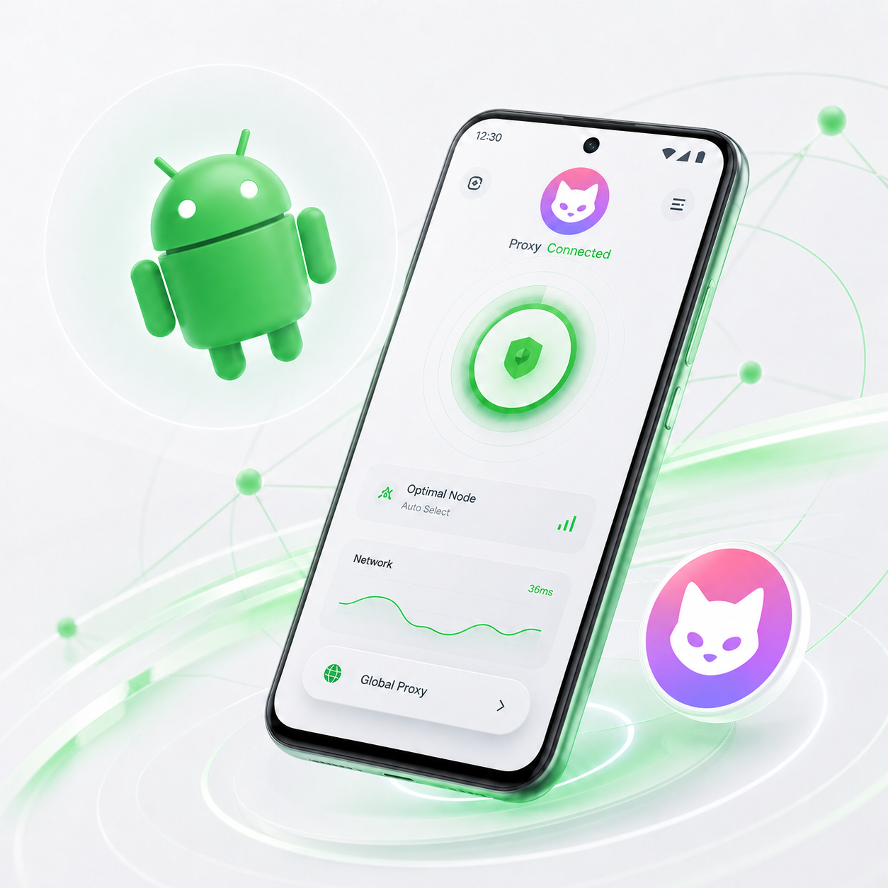 FlClash Android 界面预览