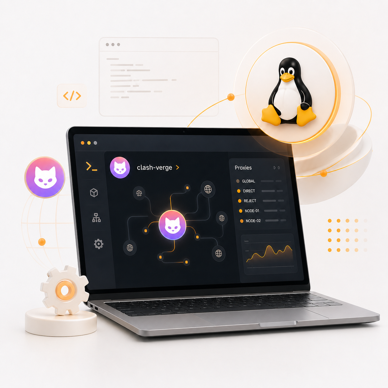 ClashVerge Linux 界面预览